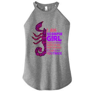 Scorpio Queen October November Scorpion Birthday Zodiac Cool Gift Women's Perfect Tri Rocker Tank