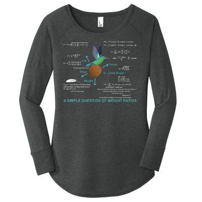 Simple Question Of Weight Ratios Women's Perfect Tri Tunic Long Sleeve Shirt