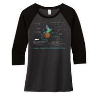 Simple Question Of Weight Ratios Women's Tri-Blend 3/4-Sleeve Raglan Shirt