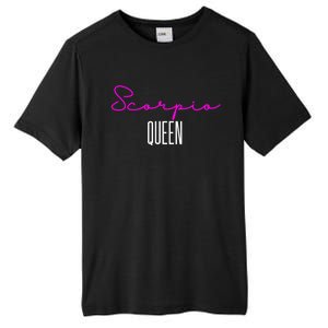 Scorpio Queen Pink Writing / Funny Zodiac Scorpio Horoscope Gift Tall Fusion ChromaSoft Performance T-Shirt