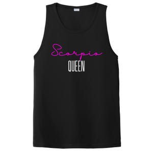 Scorpio Queen Pink Writing / Funny Zodiac Scorpio Horoscope Gift PosiCharge Competitor Tank