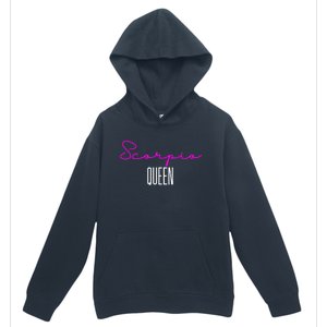 Scorpio Queen Pink Writing / Funny Zodiac Scorpio Horoscope Gift Urban Pullover Hoodie