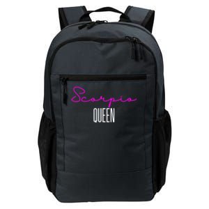 Scorpio Queen Pink Writing / Funny Zodiac Scorpio Horoscope Meaningful Gift Daily Commute Backpack