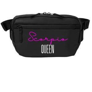 Scorpio Queen Pink Writing / Funny Zodiac Scorpio Horoscope Meaningful Gift Crossbody Pack