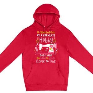 Sewing Quilting Quilt Premium Pullover Hoodie