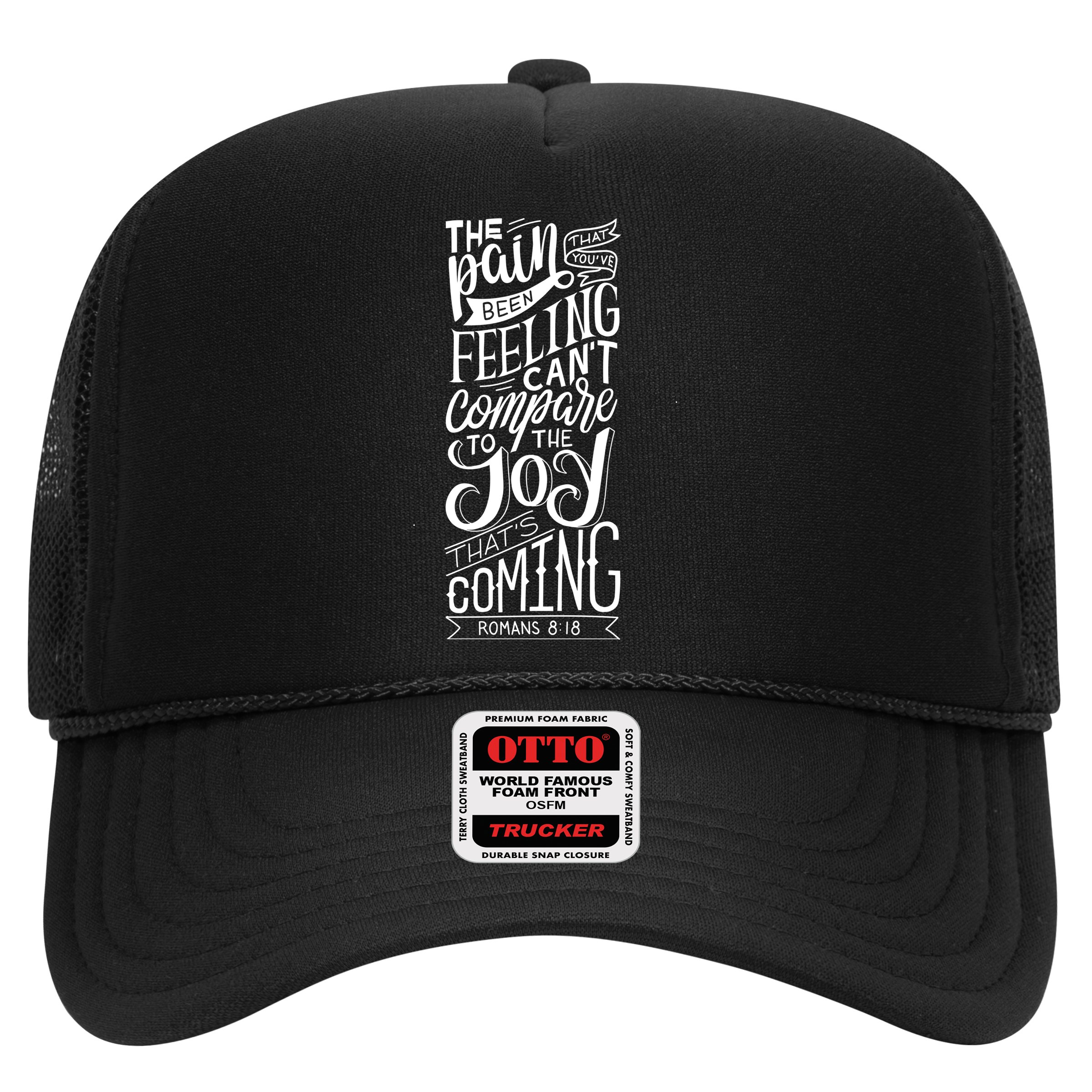 Scripture Quote Romans 8:18 Hat