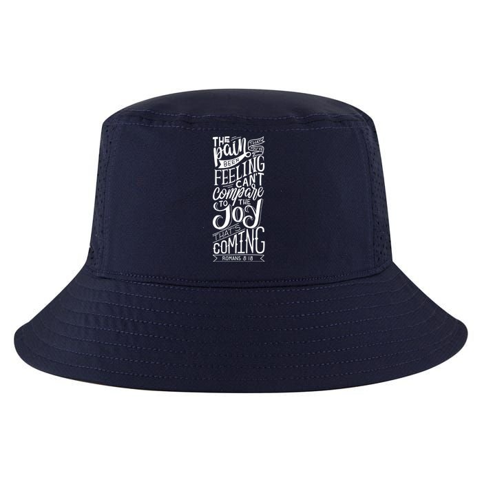 Scripture Quote Romans 8:18 Cool Comfort Performance Bucket Hat