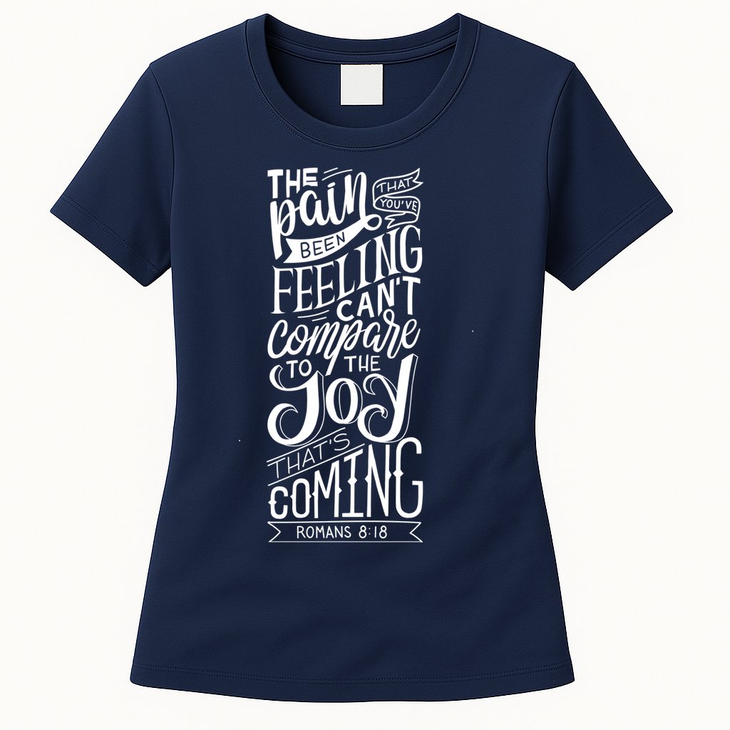Scripture Quote Romans 8:18 Womens T-Shirt