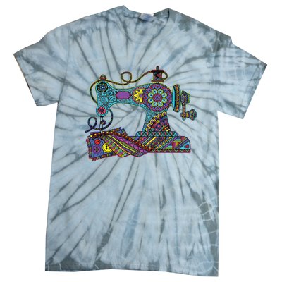 Sewing Quilting Sewing Machine Tie-Dye T-Shirt