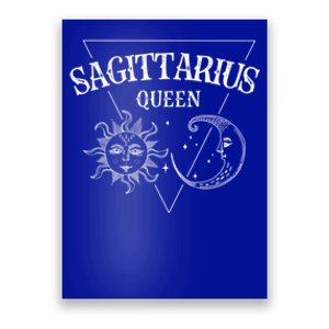 Sagittarius Queen / Sun And Moon Sagittarius Birthday Great Gift Poster