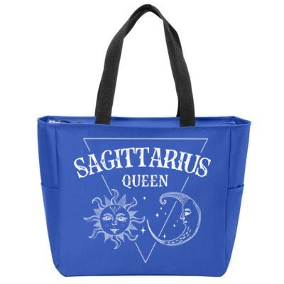 Sagittarius Queen / Sun And Moon Sagittarius Birthday Great Gift Zip Tote Bag