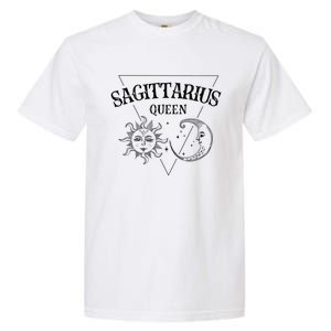 Sagittarius Queen / Sun And Moon Sagittarius Birthday Great Gift Garment-Dyed Heavyweight T-Shirt