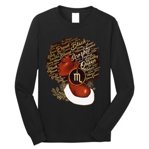 Scorpio Queen Sweet As Candy Birthday Gift For Black Wo Long Sleeve Shirt