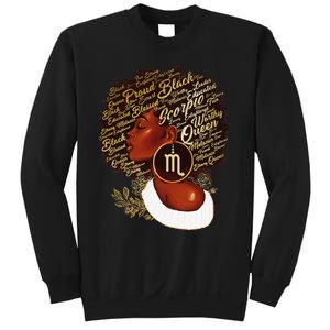 Scorpio Queen Sweet As Candy Birthday Gift For Black Wo Sweatshirt