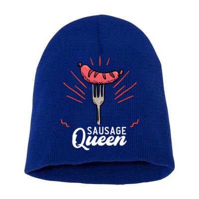 Sausage Queen Sausage Gift Short Acrylic Beanie