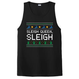 Sleigh Queen Sleigh Christmas Inspirational Xmas Cute Gift PosiCharge Competitor Tank