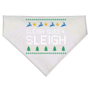 Sleigh Queen Sleigh Christmas Inspirational Xmas Cute Gift USA-Made Doggie Bandana