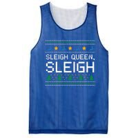 Sleigh Queen Sleigh Christmas Inspirational Xmas Cute Gift Mesh Reversible Basketball Jersey Tank