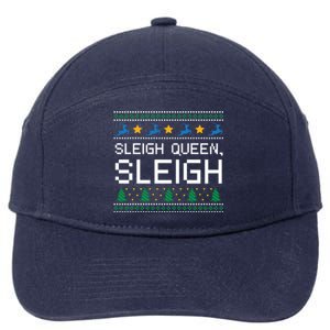 Sleigh Queen Sleigh Christmas Inspirational Xmas Cute Gift 7-Panel Snapback Hat