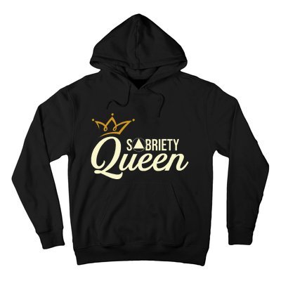 Sobriety Queen Sober Anniversary Recovery Abstinence Na Aa Hoodie