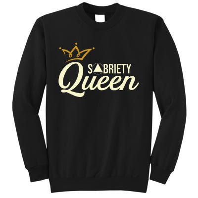 Sobriety Queen Sober Anniversary Recovery Abstinence Na Aa Sweatshirt