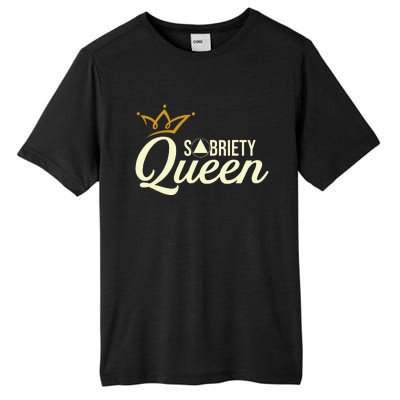 Sobriety Queen Sober Anniversary Recovery Abstinence Na Aa Tall Fusion ChromaSoft Performance T-Shirt