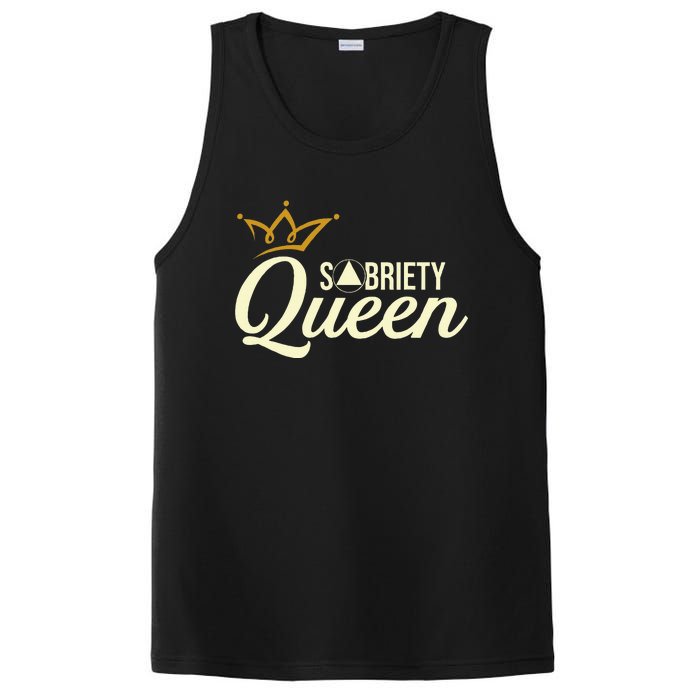 Sobriety Queen Sober Anniversary Recovery Abstinence Na Aa PosiCharge Competitor Tank