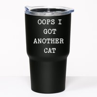 Sarcastic Quote Saying Gift Oops I Got Another Cat Mom Tumbler