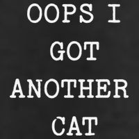 Sarcastic Quote Saying Gift Oops I Got Another Cat Mom Golf Towel