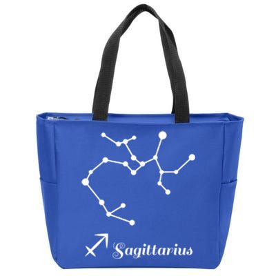 Sagittarius Queen Sagittarius King Sagittarius Birthday Logo Cool Gift Zip Tote Bag