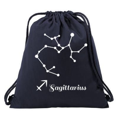 Sagittarius Queen Sagittarius King Sagittarius Birthday Logo Cool Gift Drawstring Bag