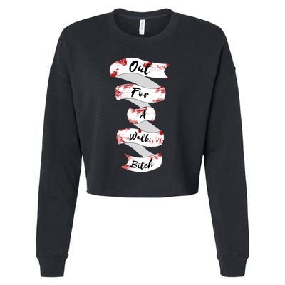 Spike Quote Cropped Pullover Crew