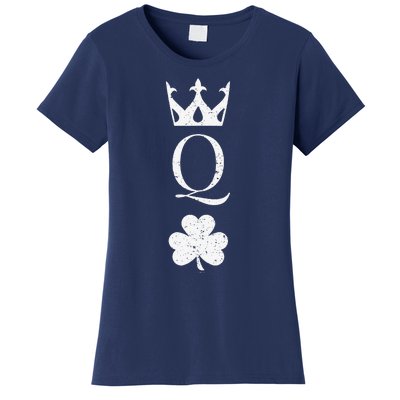 Shamrock Queen St Patrick Humor Gift Women's T-Shirt