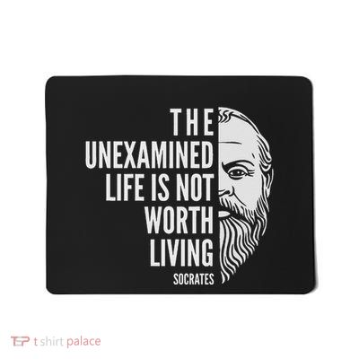 Socrates Quote The Unexamined Life Mousepad