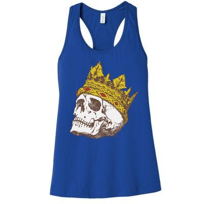 Shakespeare Quote Uneasy Lies The Head Crown Literature Funny Gift Women's Racerback Tank