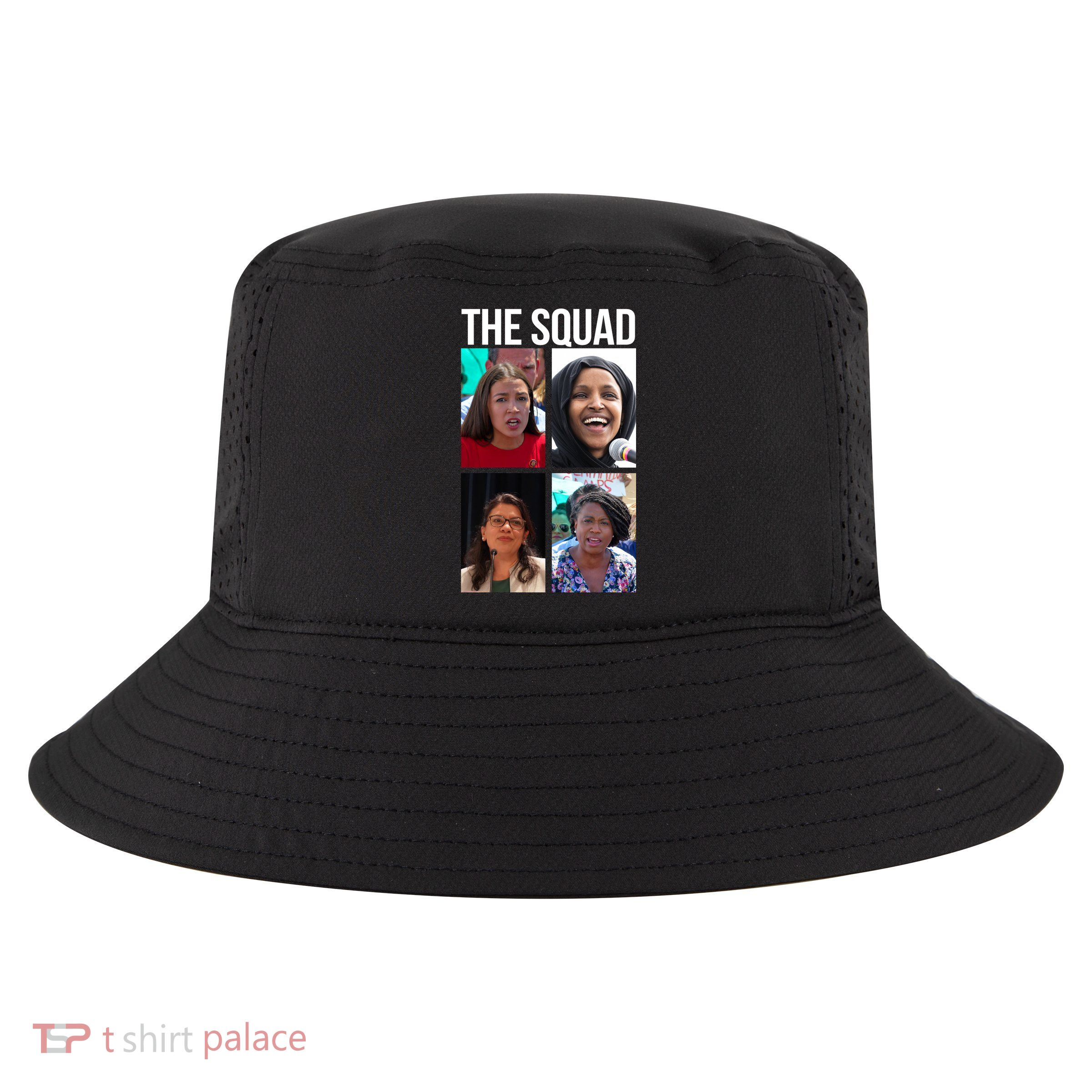 Squad AOC Rashida Tlaib Ilhan Omar Ayanna Pressley Cool Comfort Performance Bucket Hat