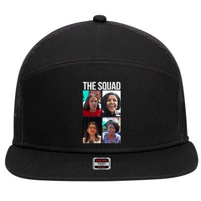Squad AOC Rashida Tlaib Ilhan Omar Ayanna Pressley 7 Panel Mesh Trucker Snapback Hat