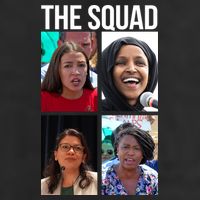 Squad AOC Rashida Tlaib Ilhan Omar Ayanna Pressley 7 Panel Mesh Trucker Snapback Hat