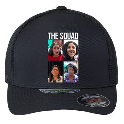 Squad AOC Rashida Tlaib Ilhan Omar Ayanna Pressley Flexfit Unipanel Trucker Cap