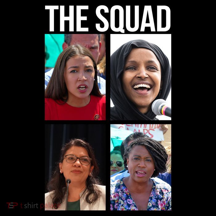 Squad AOC Rashida Tlaib Ilhan Omar Ayanna Pressley Performance Shirt