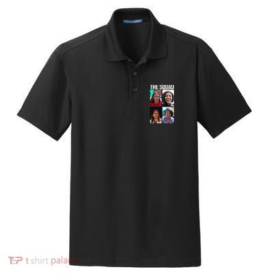 Squad AOC Rashida Tlaib Ilhan Omar Ayanna Pressley Dry Zone Grid Polo