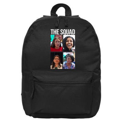 Squad AOC Rashida Tlaib Ilhan Omar Ayanna Pressley 16 in Basic Backpack
