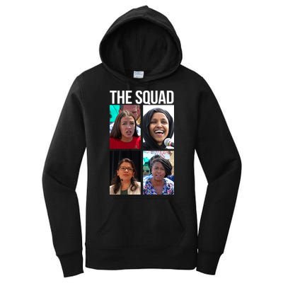 Squad AOC Rashida Tlaib Ilhan Omar Ayanna Pressley Women's Pullover Hoodie