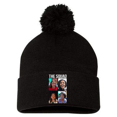 Squad AOC Rashida Tlaib Ilhan Omar Ayanna Pressley Pom Pom 12in Knit Beanie