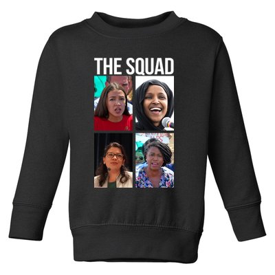 Squad AOC Rashida Tlaib Ilhan Omar Ayanna Pressley Toddler Sweatshirt