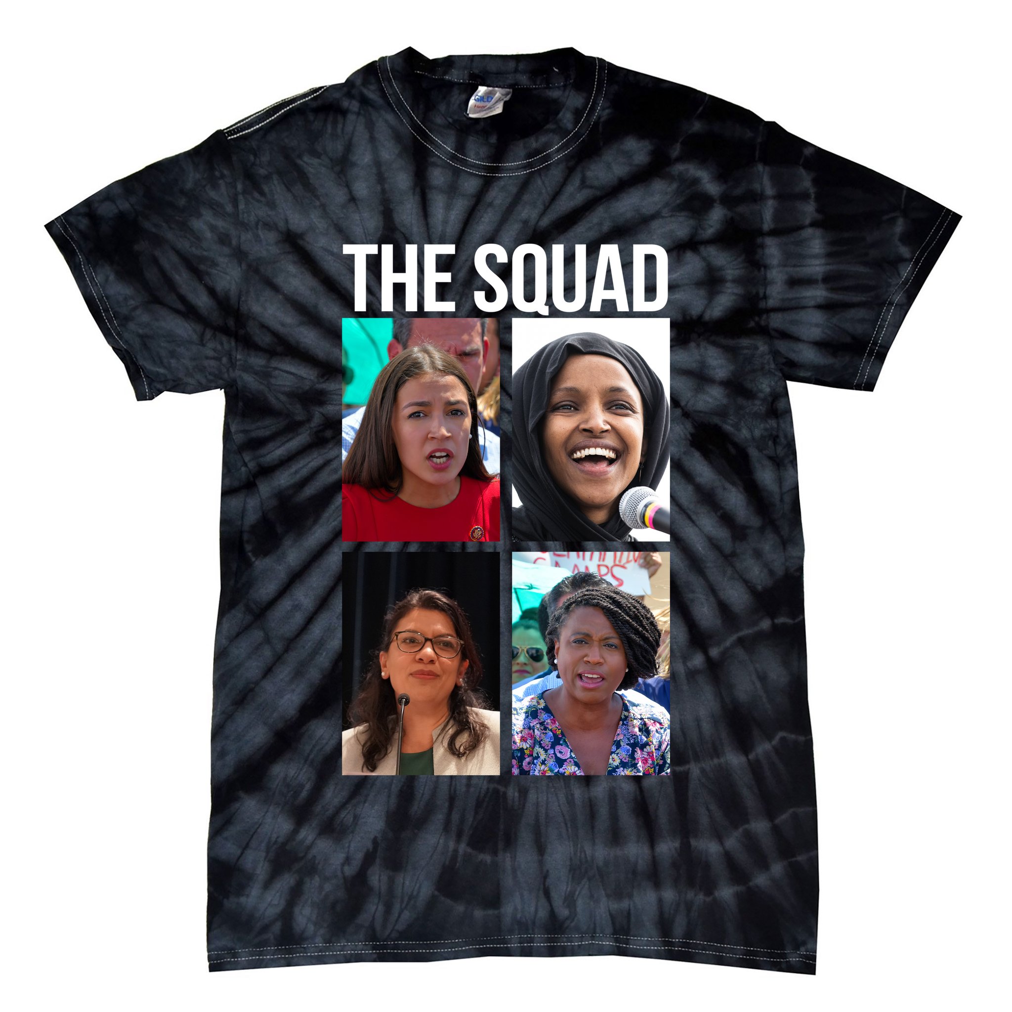 Squad AOC Rashida Tlaib Ilhan Omar Ayanna Pressley Tie-Dye T-Shirt