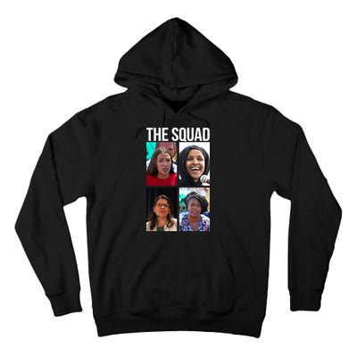 Squad AOC Rashida Tlaib Ilhan Omar Ayanna Pressley Tall Hoodie