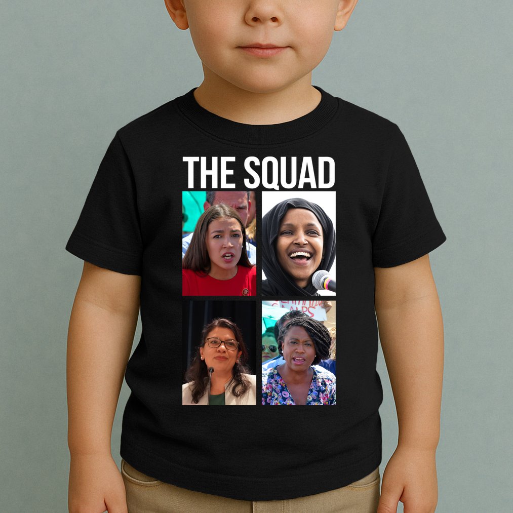 Squad AOC Rashida Tlaib Ilhan Omar Ayanna Pressley Toddler T-Shirt