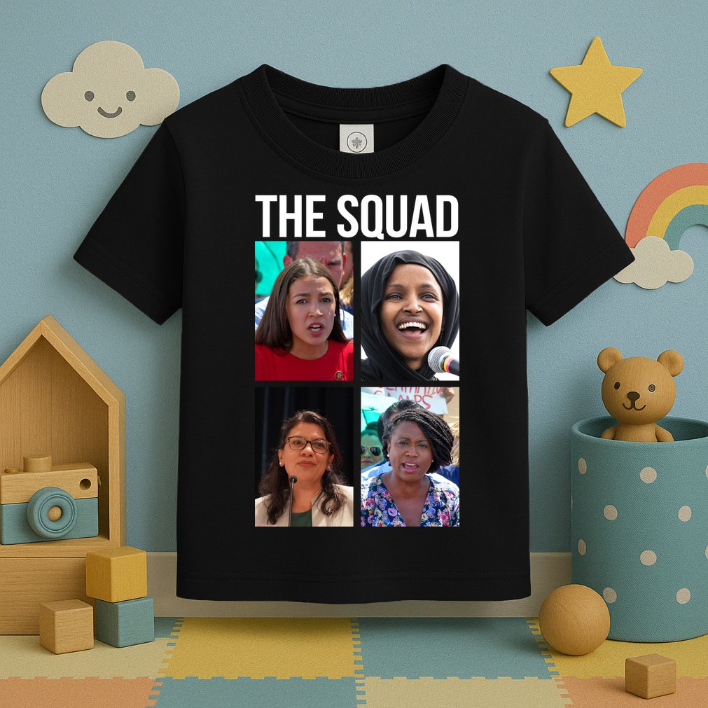 Squad AOC Rashida Tlaib Ilhan Omar Ayanna Pressley Toddler T-Shirt