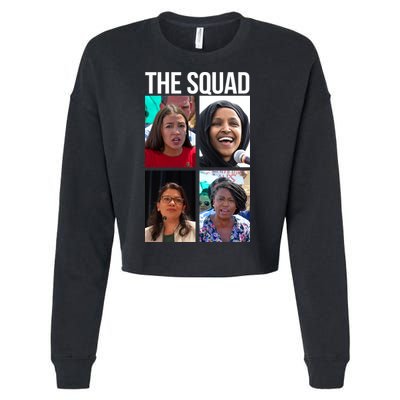 Squad AOC Rashida Tlaib Ilhan Omar Ayanna Pressley Cropped Pullover Crew